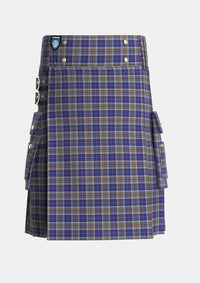 Utility_Thompson_Variant_Tartan_1624_kilt_front_image_with_pleated_design_and_adjustable_buckles_for_men