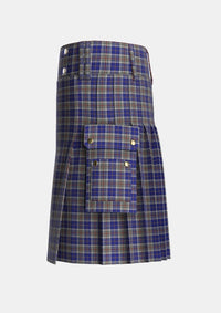 Utility_Thompson_Variant_Tartan_1624_kilt_left_image_with_pleated_design_and_adjustable_buckles_for_men