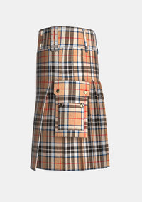 Utility_Thomson_tartan_kilt_left_image_with_pleated_design_and_adjustable_buckles_for_men