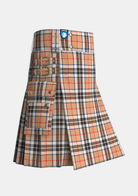 Utility_Thomson_tartan_kilt_side_image_with_pleated_design_and_adjustable_buckles_for_men