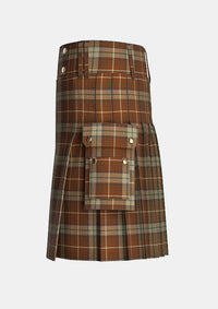 Utility_Tinkler_Andrew_Tartan_10273_kilt_left_image_with_pleated_design_and_adjustable_buckles_for_men