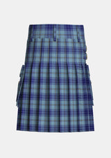 Utility_Traynor_Tartan_6608_kilt_back_image_with_pleated_design_and_adjustable_buckles_for_men