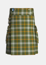 Utility_Tully_Andrew_Michael_Family_Tartan_13367_kilt_front_image_with_pleated_design_and_adjustable_buckles_for_men