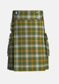 Utility_Tully_Andrew_Michael_Family_Tartan_13367_kilt_front_image_with_pleated_design_and_adjustable_buckles_for_men