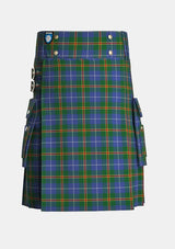 Utility_Turnbull_Hunting_tartan_1714_kilt_front_image_with_pleated_design_and_adjustable_buckles_for_men