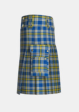 Utility_Ukraine_Forever_Tartan_13468_kilt_left_image_with_pleated_design_and_adjustable_buckles_for_men