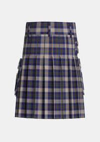 Utility_Unidentified_Gordon_variant_Tartan_1730_kilt_back_image_with_pleated_design_and_adjustable_buckles_for_men