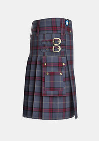 Utility_University_of_Edinburgh_Tartan_7516_kilt_right_image_with_pleated_design_and_adjustable_buckles_for_men