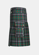 Utility_Urquhart_Modern_Tartan_kilt_left_image_with_pleated_design_and_adjustable_buckles_for_men
