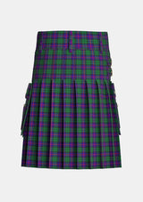 Utility_Urquhart_tartan_1086_kilt_back_image_with_pleated_design_and_adjustable_buckles_for_men