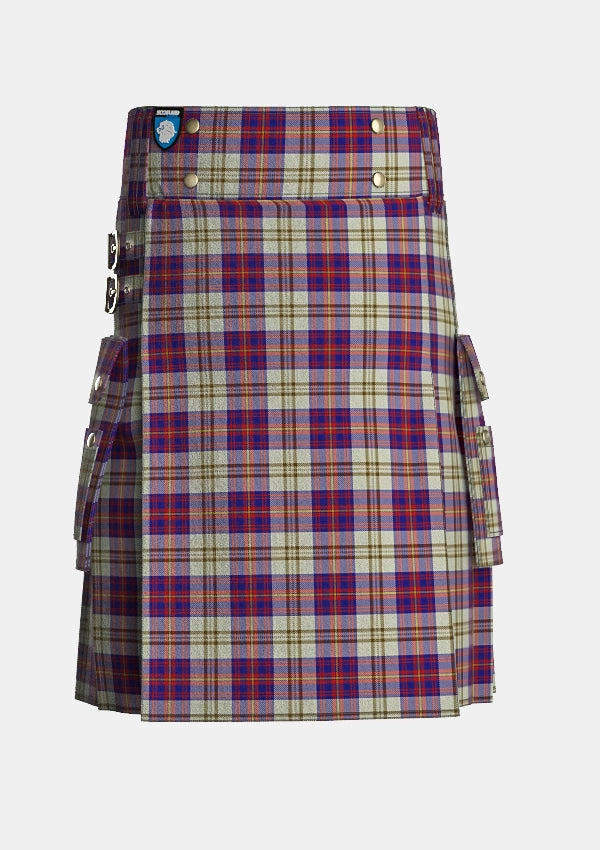 Utility_Walker_Dress_Tartan_2070_kilt_front_image_with_pleated_design_and_adjustable_buckles_for_men