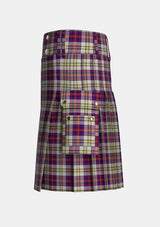 Utility_Walker_Dress_Tartan_2070_kilt_left_image_with_pleated_design_and_adjustable_buckles_for_men