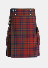Utility_Walker_Evening_Personal_Tartan_2068_kilt_front_image_with_pleated_design_and_adjustable_buckles_for_men