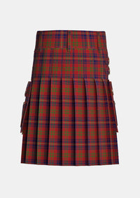 Utility_Walker_Evening_tartan_2068_kilt_back_image_with_pleated_design_and_adjustable_buckles_for_men