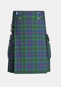 Utility_Walker_Hunting_Tartan_2069_kilt_front_image_with_pleated_design_and_adjustable_buckles_for_men