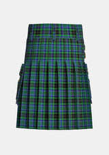 Utility_Walsh_Ryan_Tartan_13811_kilt_back_image_with_pleated_design_and_adjustable_buckles_for_men