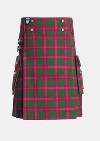 Utility_Wasko_Personal_Tartan_3908_kilt_front_image_with_pleated_design_and_adjustable_buckles_for_men