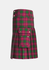 Utility_Wasko_Personal_Tartan_3908_kilt_left_image_with_pleated_design_and_adjustable_buckles_for_men