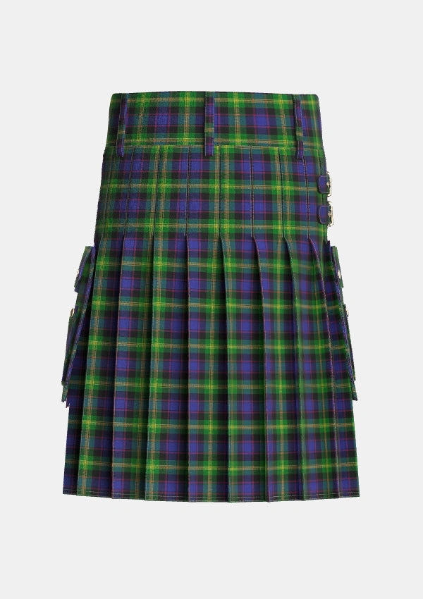 Utility_Watson_2_Tartan_307_kilt_back_image_with_pleated_design_and_adjustable_buckles_for_men