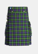 Utility_Watson_2_Tartan_307_kilt_front_image_with_pleated_design_and_adjustable_buckles_for_men