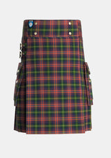 Utility_Watson_Kirby_Personal_Tartan_2808_kilt_front_image_with_pleated_design_and_adjustable_buckles_for_men