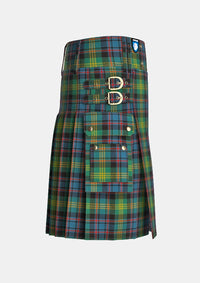 Utility_Watson_tartan_kilt_right_image_with_pleated_design_and_adjustable_buckles_for_men
