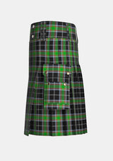 Utility_Webster_tartan_4159_kilt_left_image_with_pleated_design_and_adjustable_buckles_for_men