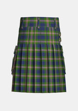 Utility_Wells_Tartan_11106_kilt_back_image_with_pleated_design_and_adjustable_buckles_for_men
