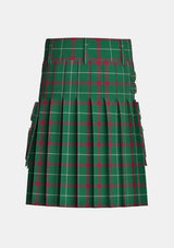 Utility_Welsh_tartan_kilt_back_image_with_pleated_design_and_adjustable_buckles_for_men