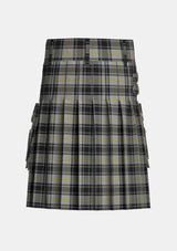 Utility_West_Point_Tartan_kilt_back_image_with_pleated_design_and_adjustable_buckles_for_men