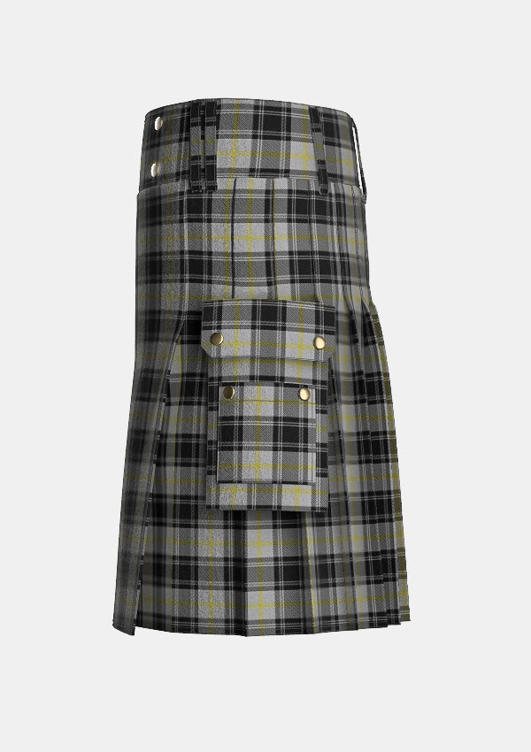 Utility_West_Point_Tartan_kilt_left_image_with_pleated_design_and_adjustable_buckles_for_men