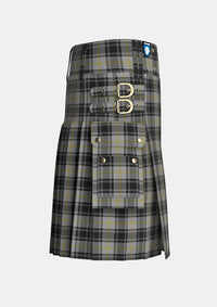 Utility_West_Point_Tartan_kilt_right_image_with_pleated_design_and_adjustable_buckles_for_men