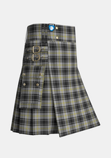 Utility_West_Point_Tartan_kilt_side_image_with_pleated_design_and_adjustable_buckles_for_men