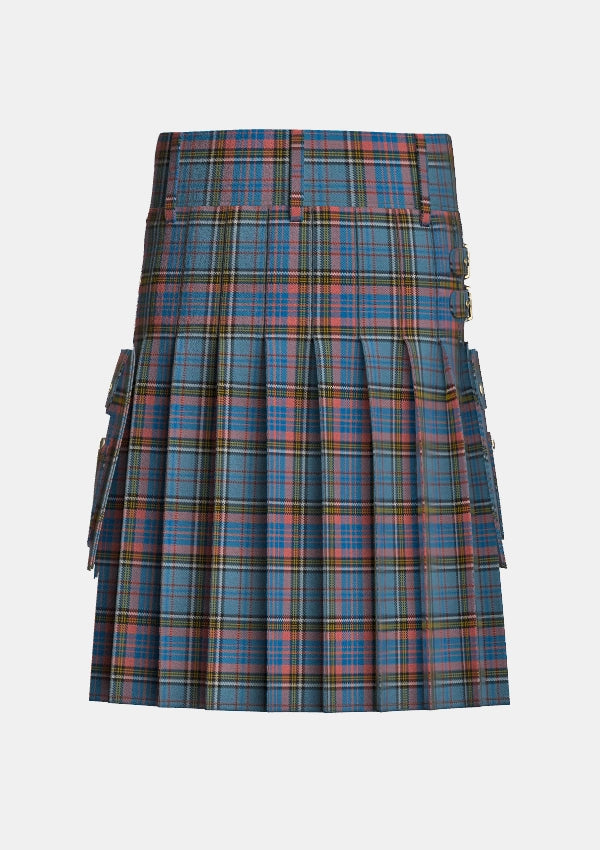 Utility_Westwood_MacAndreas_Tartan_7489_kilt_back_image_with_pleated_design_and_adjustable_buckles_for_men