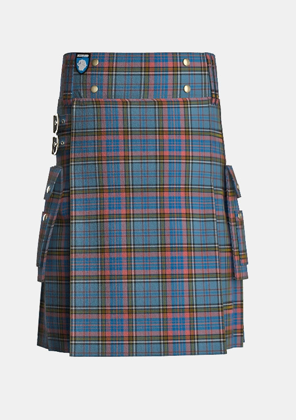 Utility_Westwood_MacAndreas_Tartan_7489_kilt_front_image_with_pleated_design_and_adjustable_buckles_for_men