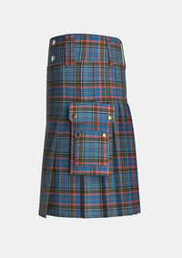 Utility_Westwood_MacAndreas_Tartan_7489_kilt_left_image_with_pleated_design_and_adjustable_buckles_for_men