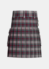 Utility_Whitehead_E_Tartan_14406_kilt_back_image_with_pleated_design_and_adjustable_buckles_for_men