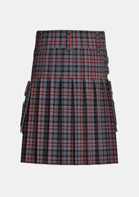 Utility_Wilkinson_Neil_Family_Tartan_12600_kilt_back_image_with_pleated_design_and_adjustable_buckles_for_men