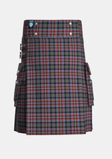 Utility_Wilkinson_Neil_Family_Tartan_12600_kilt_front_image_with_pleated_design_and_adjustable_buckles_for_men