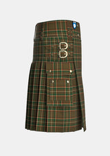 Utility_Williams_tartan_2929_kilt_right_image_with_pleated_design_and_adjustable_buckles_for_men