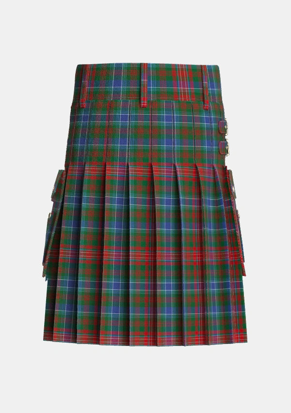 Utility_Wilson_Janet_2_Tartan_625_kilt_back_image_with_pleated_design_and_adjustable_buckles_for_men