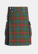 Utility_Wilson_Janet_Tartan_626_kilt_front_image_with_pleated_design_and_adjustable_buckles_for_men
