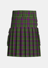 Utility_Wilsons_No064_Tartan_5610_kilt_back_image_with_pleated_design_and_adjustable_buckles_for_men