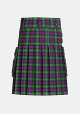 Utility_Wilsons_No175_Tartan_5593_kilt_back_image_with_pleated_design_and_adjustable_buckles_for_men