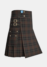 Utility_Witchery_Tartan_14331_kilt_side_image_with_pleated_design_and_adjustable_buckles_for_men