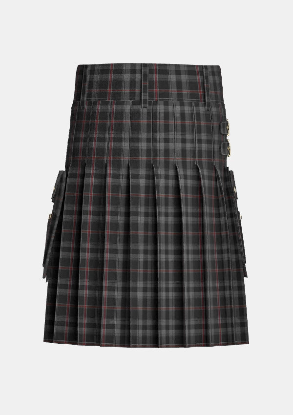 Utility_Witches_Blood_The_Tartan_11495_kilt_back_image_with_pleated_design_and_adjustable_buckles_for_men
