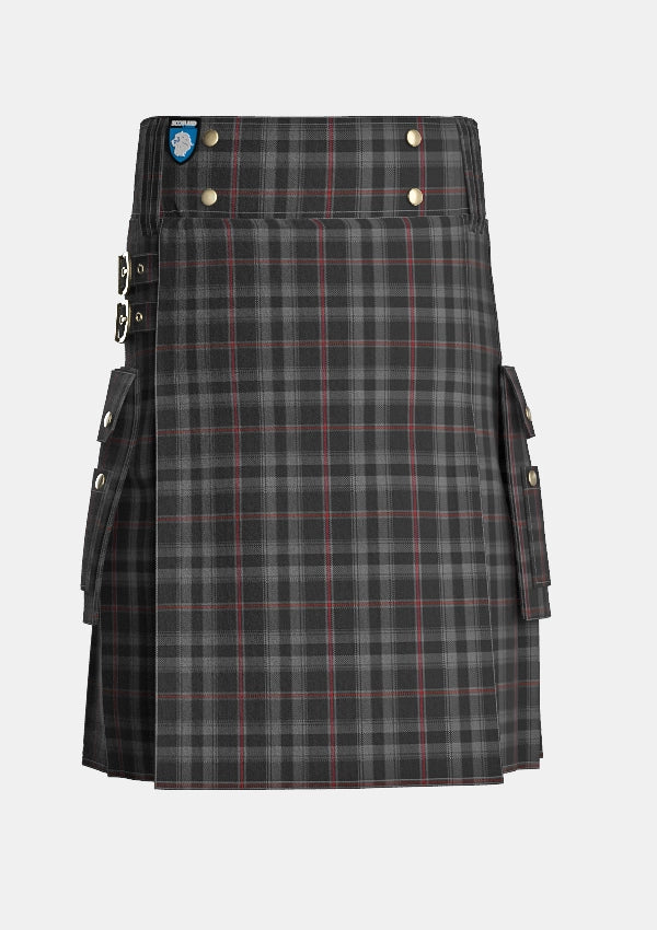 Utility_Witches_Blood_The_Tartan_11495_kilt_front_image_with_pleated_design_and_adjustable_buckles_for_men