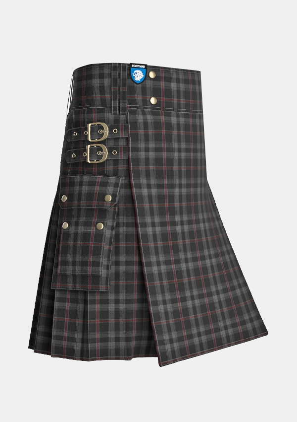Utility_Witches_Blood_The_Tartan_11495_kilt_side_image_with_pleated_design_and_adjustable_buckles_for_men