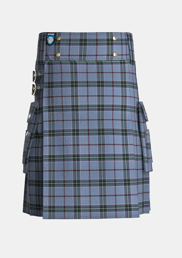 Utility_World_Peace_Tartan_10424_kilt_front_image_with_pleated_design_and_adjustable_buckles_for_men