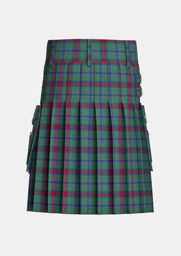 Utility_Wright_Anne_Tartan_11188_kilt_back_image_with_pleated_design_and_adjustable_buckles_for_men